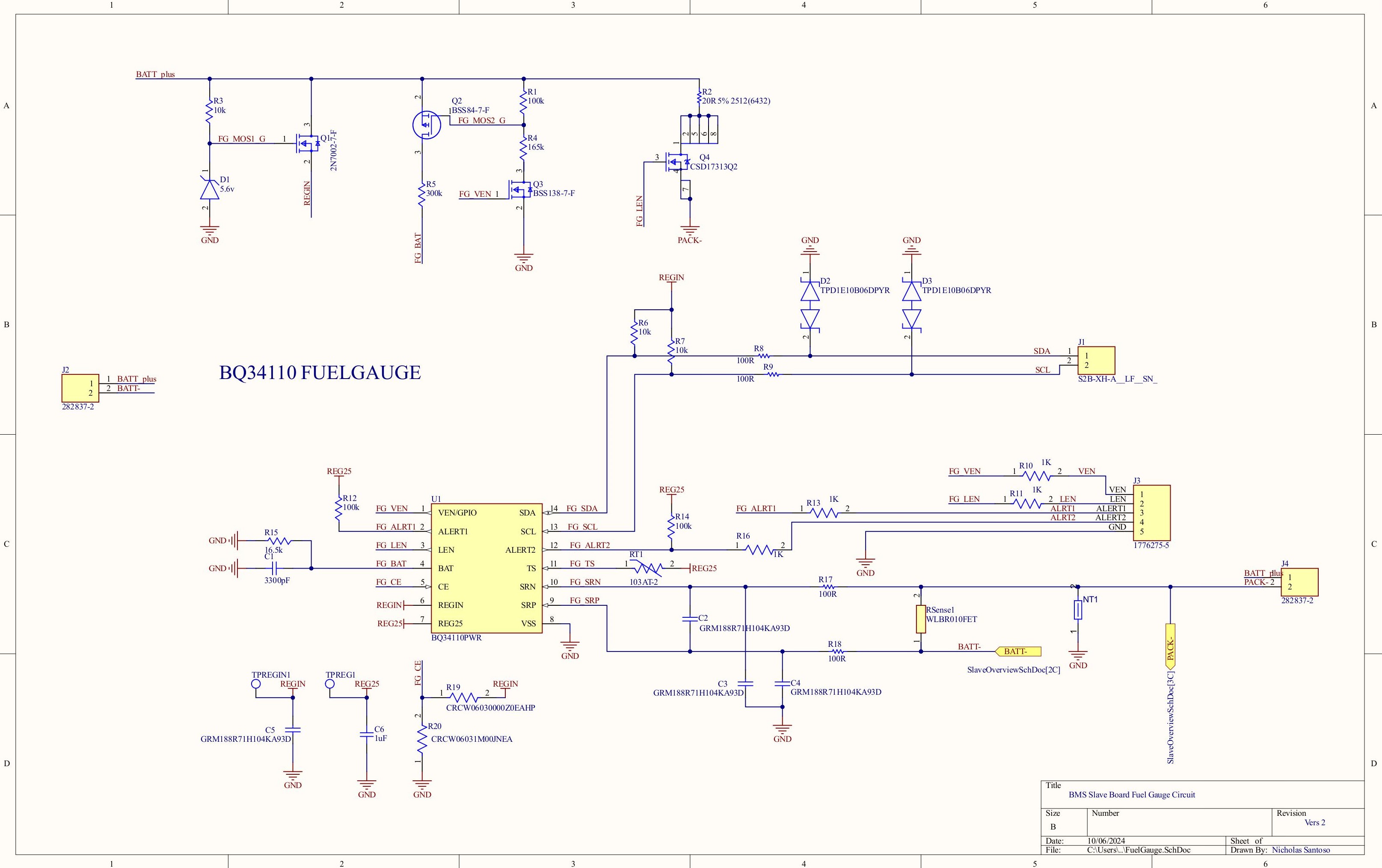 Fuel gauge schematic